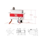 Original KST X08 V6.0 2.8Kgf.cm 0.09sec Coreless Metal Gear Digital for RC Gliders High Power Servo